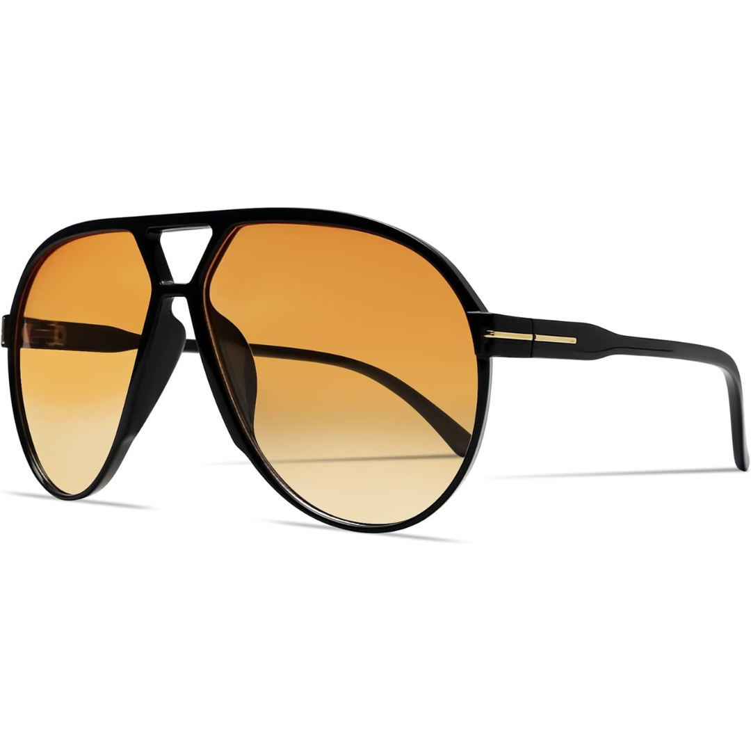 AmaraVision - Retro Oversized Aviator Sunglasses