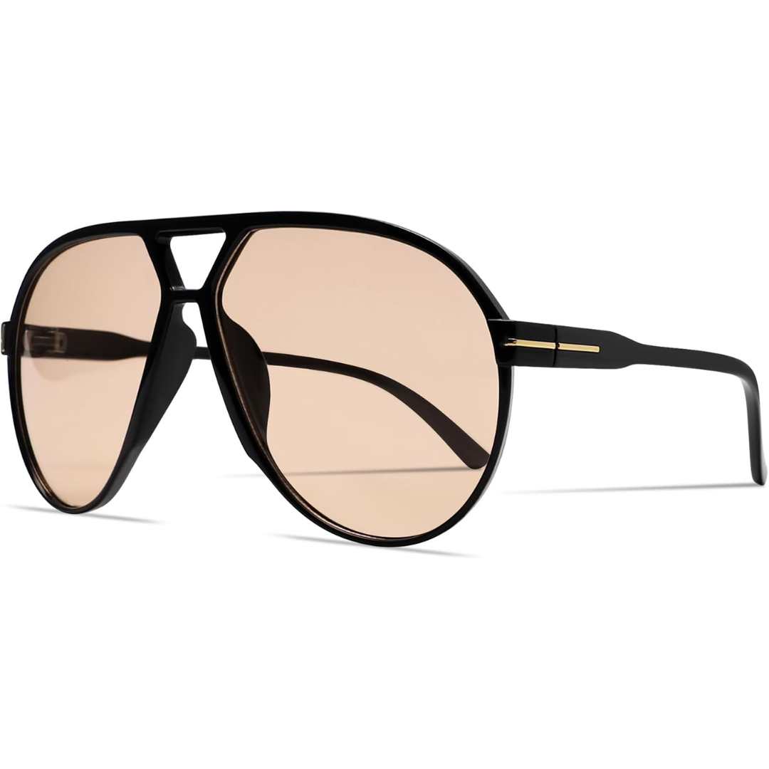 AmaraVision - Retro Oversized Aviator Sunglasses