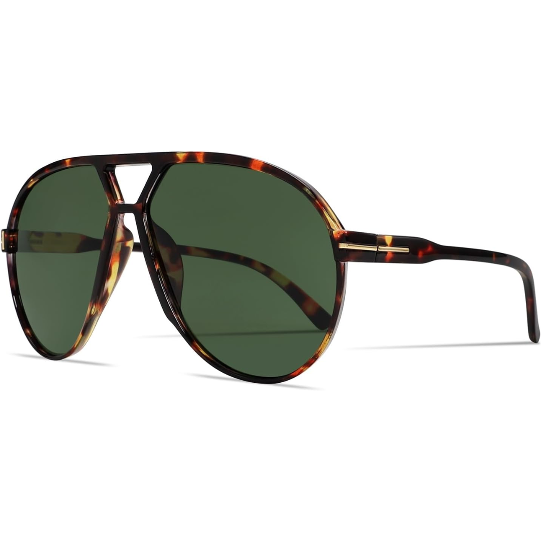 AmaraVision - Retro Oversized Aviator Sunglasses
