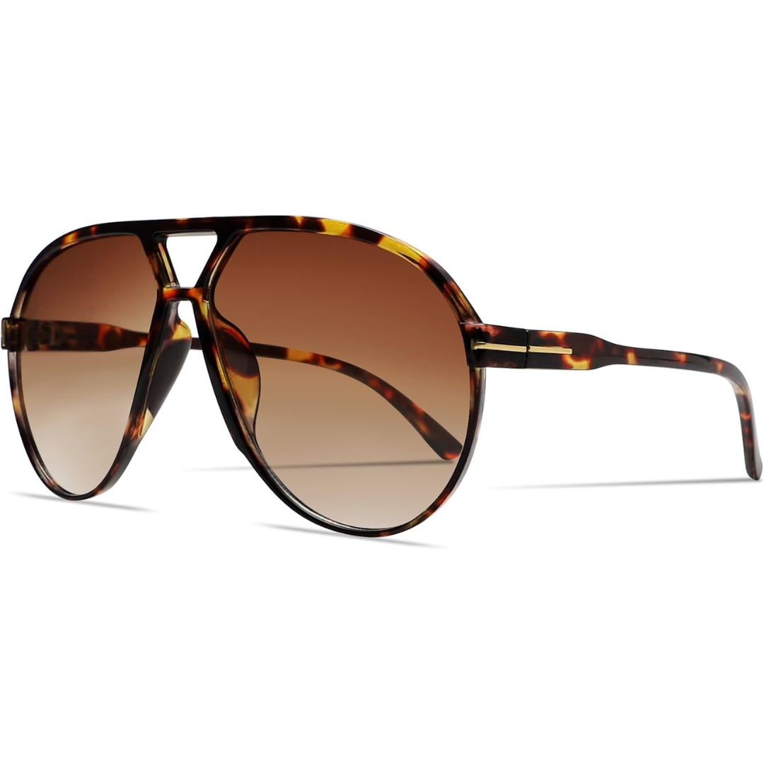 AmaraVision - Retro Oversized Aviator Sunglasses
