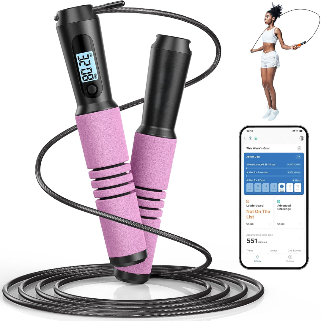 JumpFit - Smart App Jump Rope, Tangle-Free