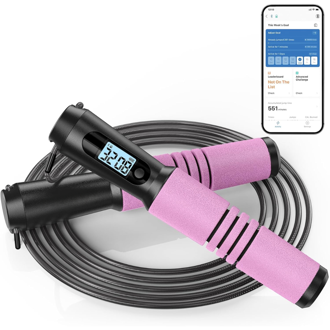 JumpFit - Smart App Jump Rope, Tangle-Free