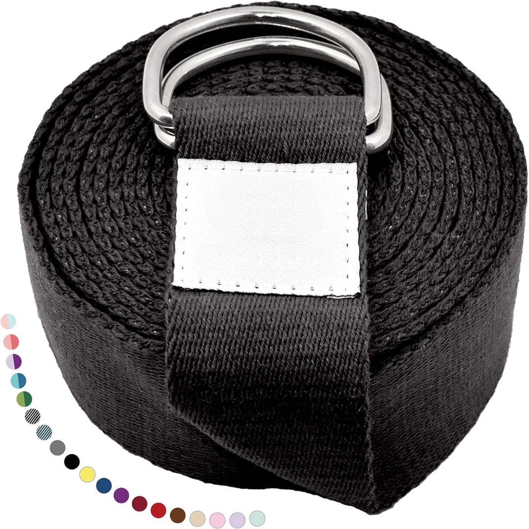 FlexFit - Adjustable Yoga Strap with D-Ring