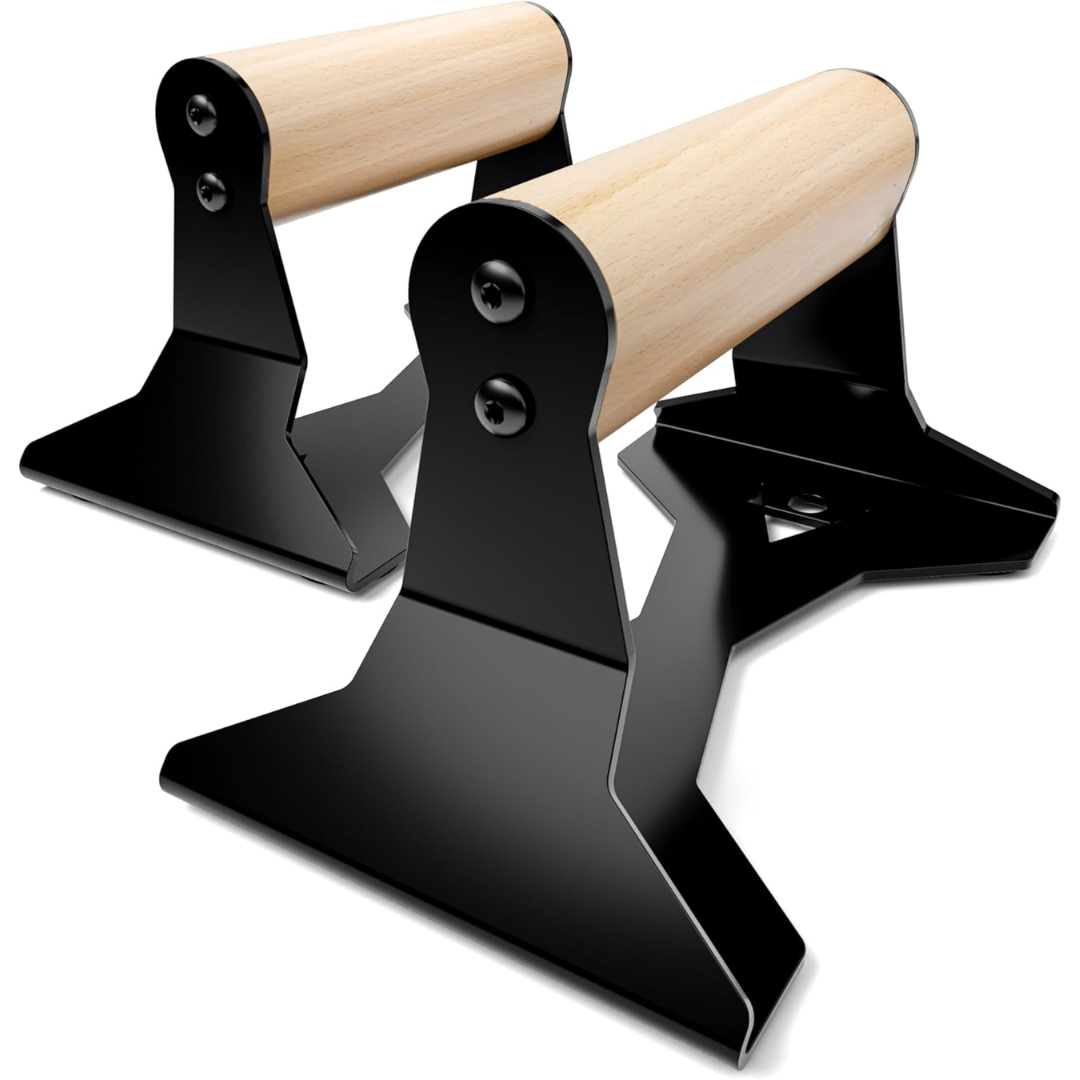 PowerGrip - Wooden Push-Up Parallettes with Non-Slip Base