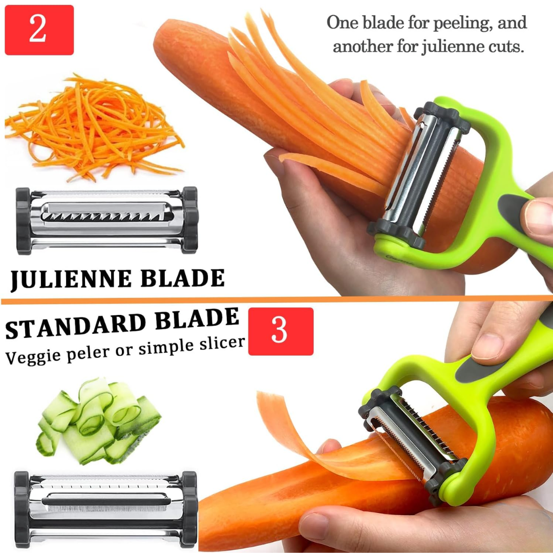 VeggieMaster 3-in-1 Julienne Peeler