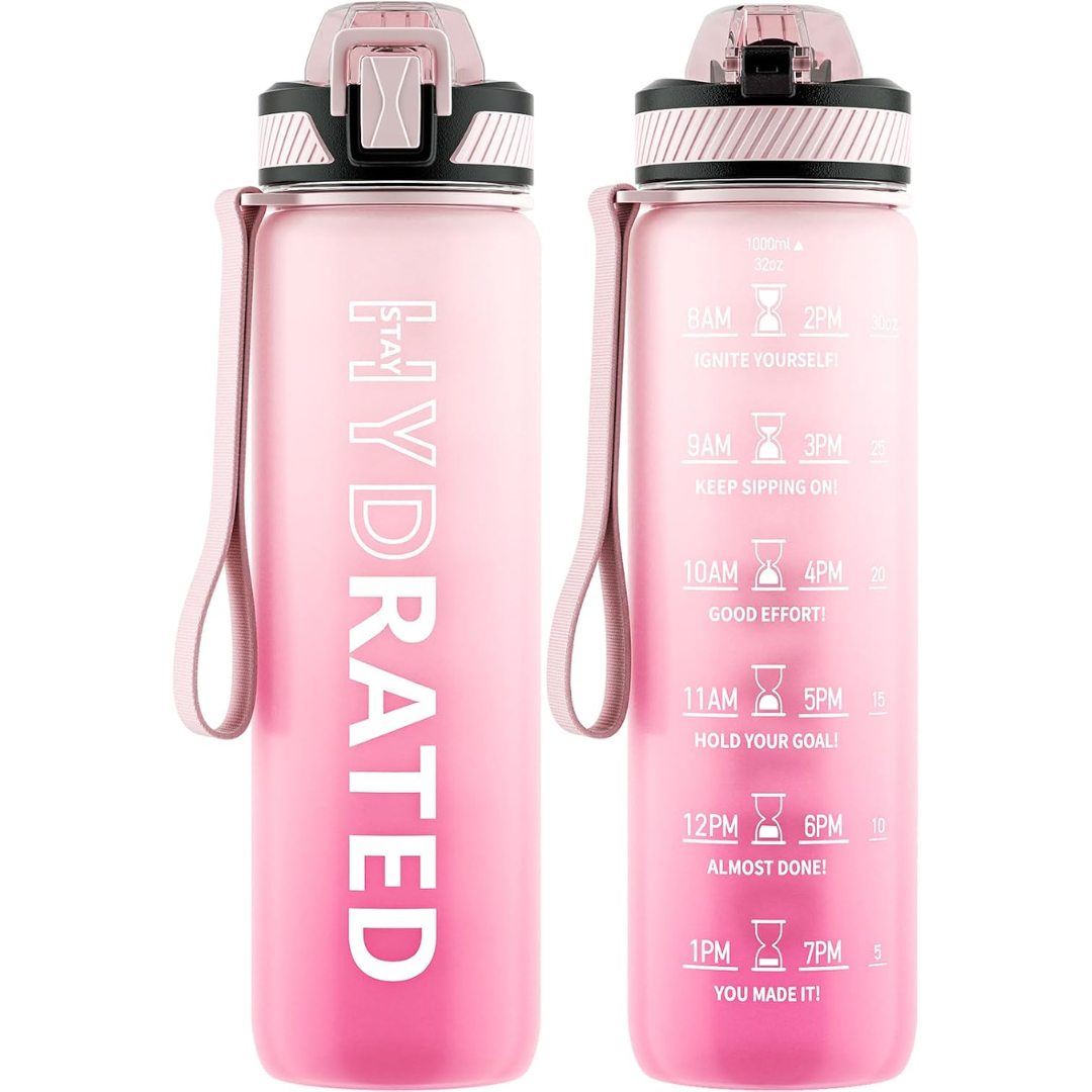 HydraFlow - Sports Water Bottle with Straw
