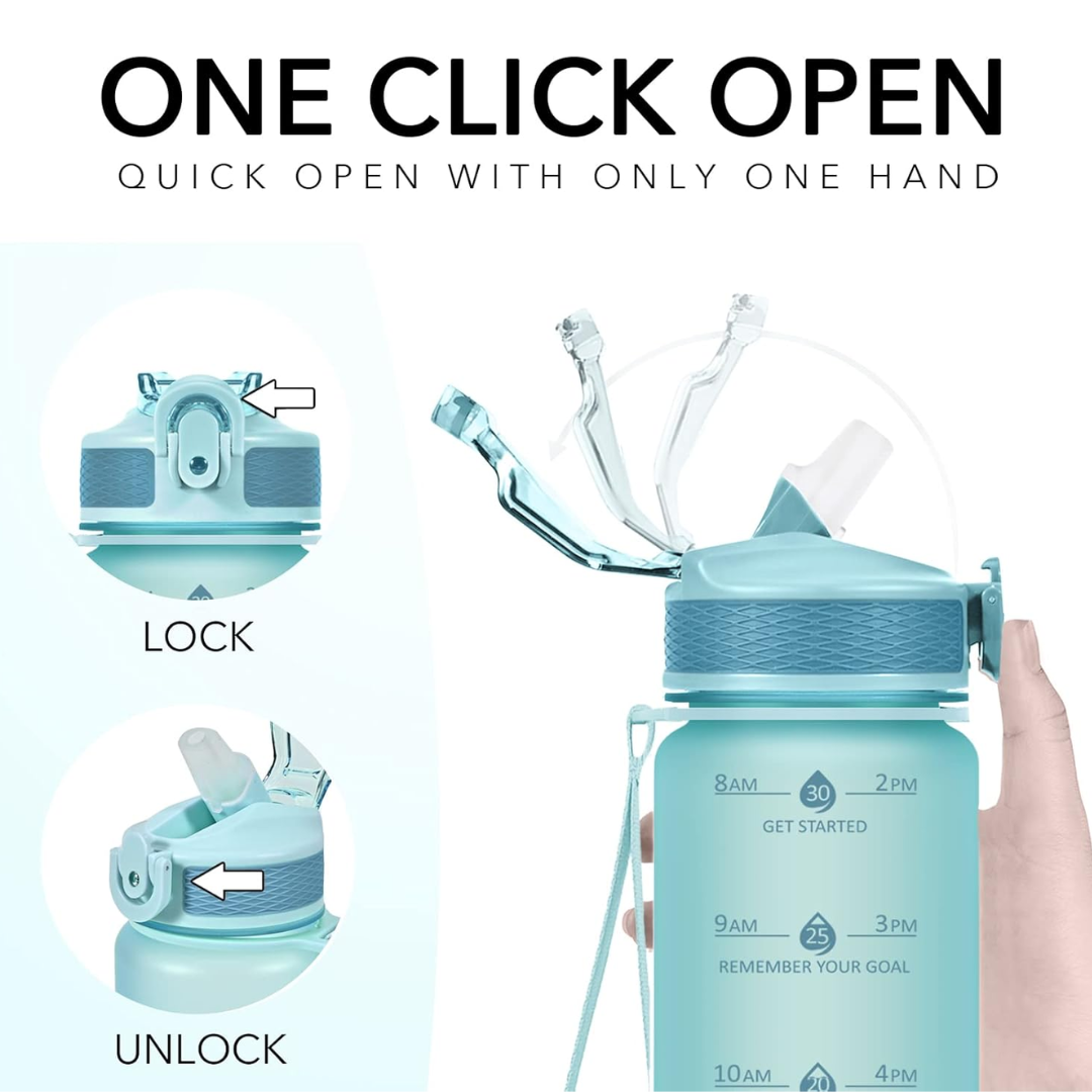 HydraBoost - Motivational Water Bottle (900ml)