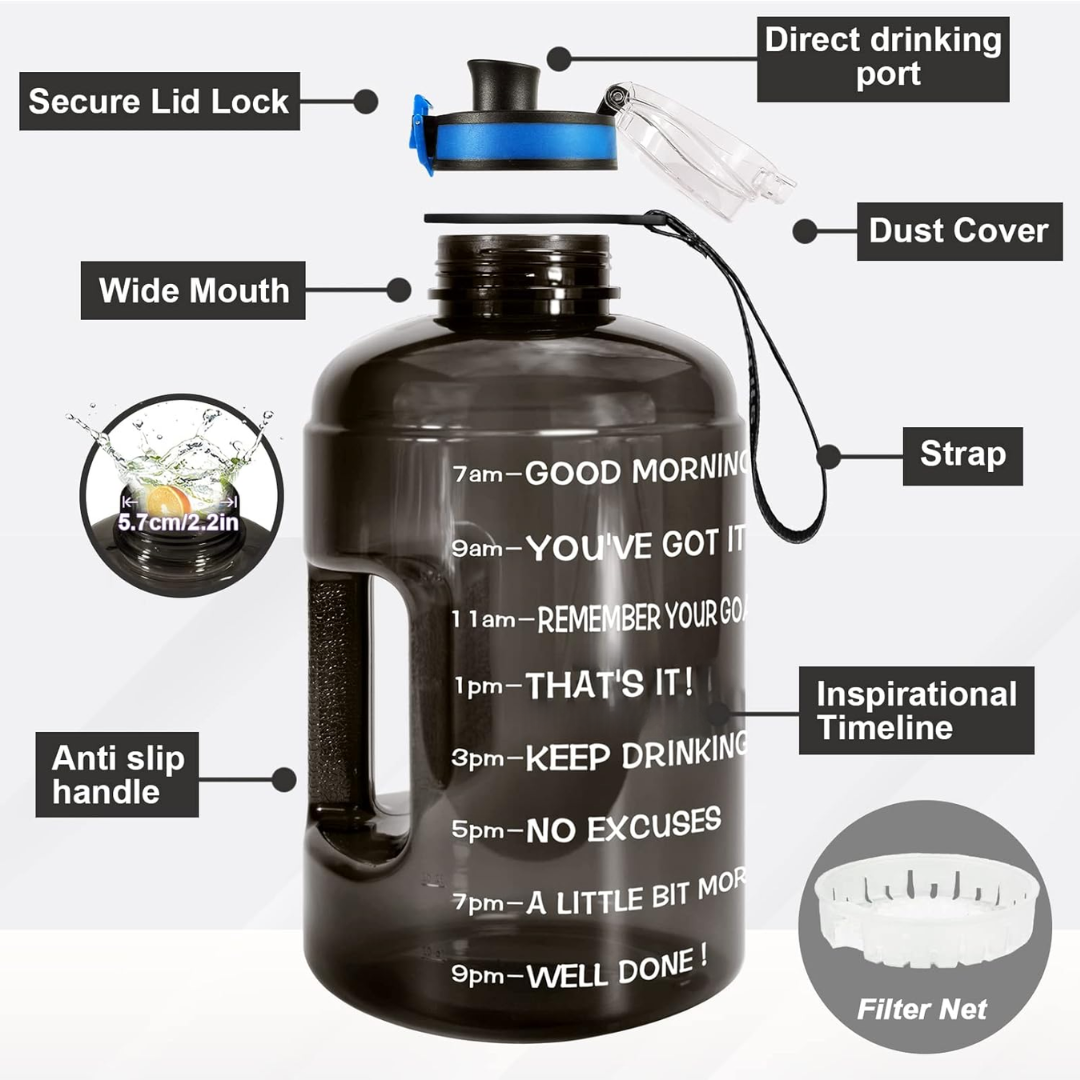 HydroBoost - 3.8L Motivational Water Bottle