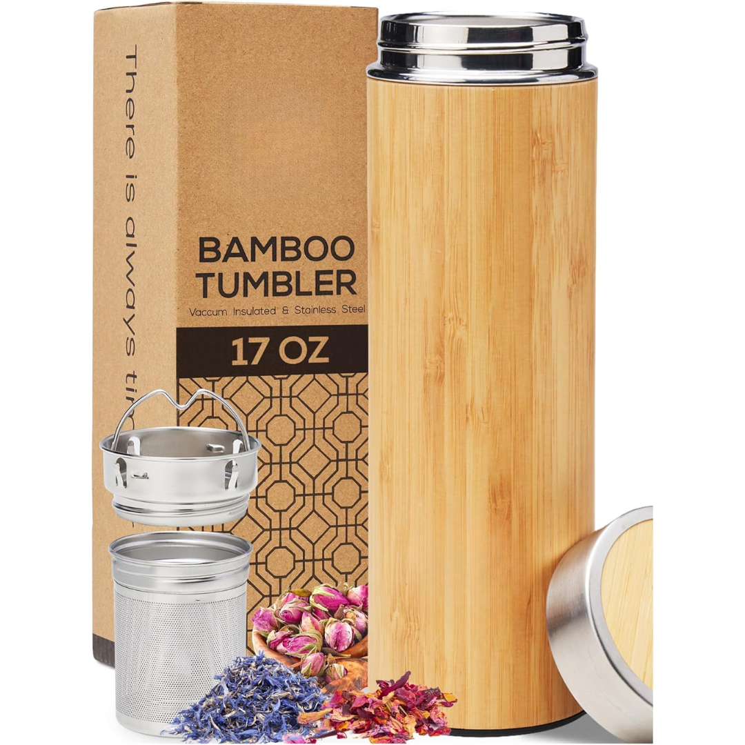 TeaFusion - Bamboo Tea Infuser Bottle 500ml
