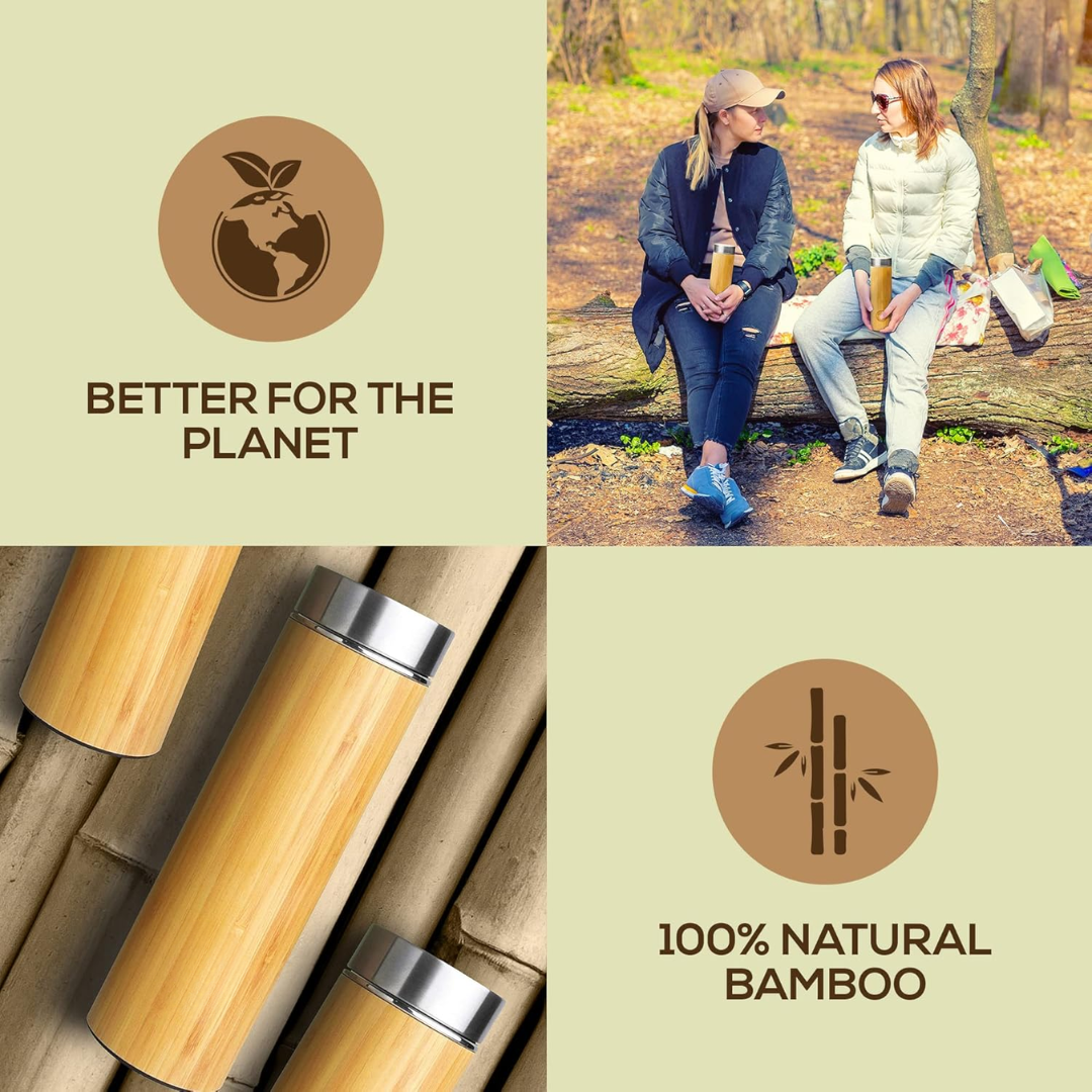 TeaFusion - Bamboo Tea Infuser Bottle 500ml