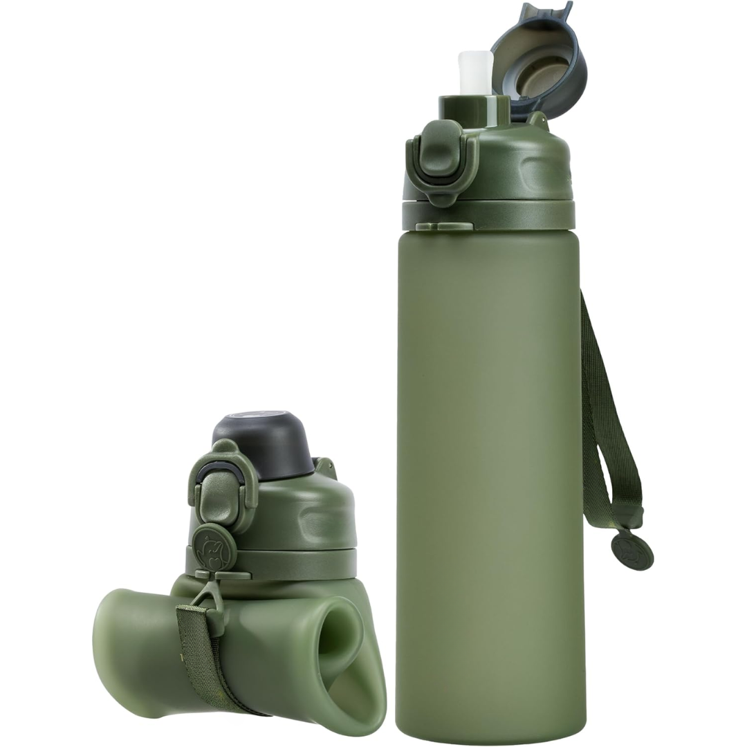 FlexiHydrate - Collapsible Silicone Bottle 600ml