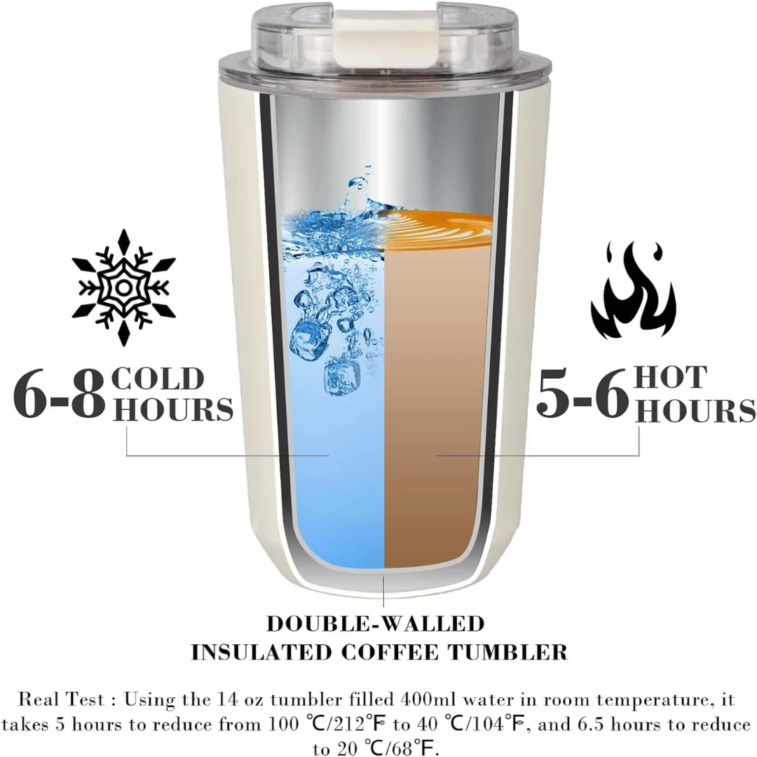 PureSip - Insulated Stainless Steel Travel Mug