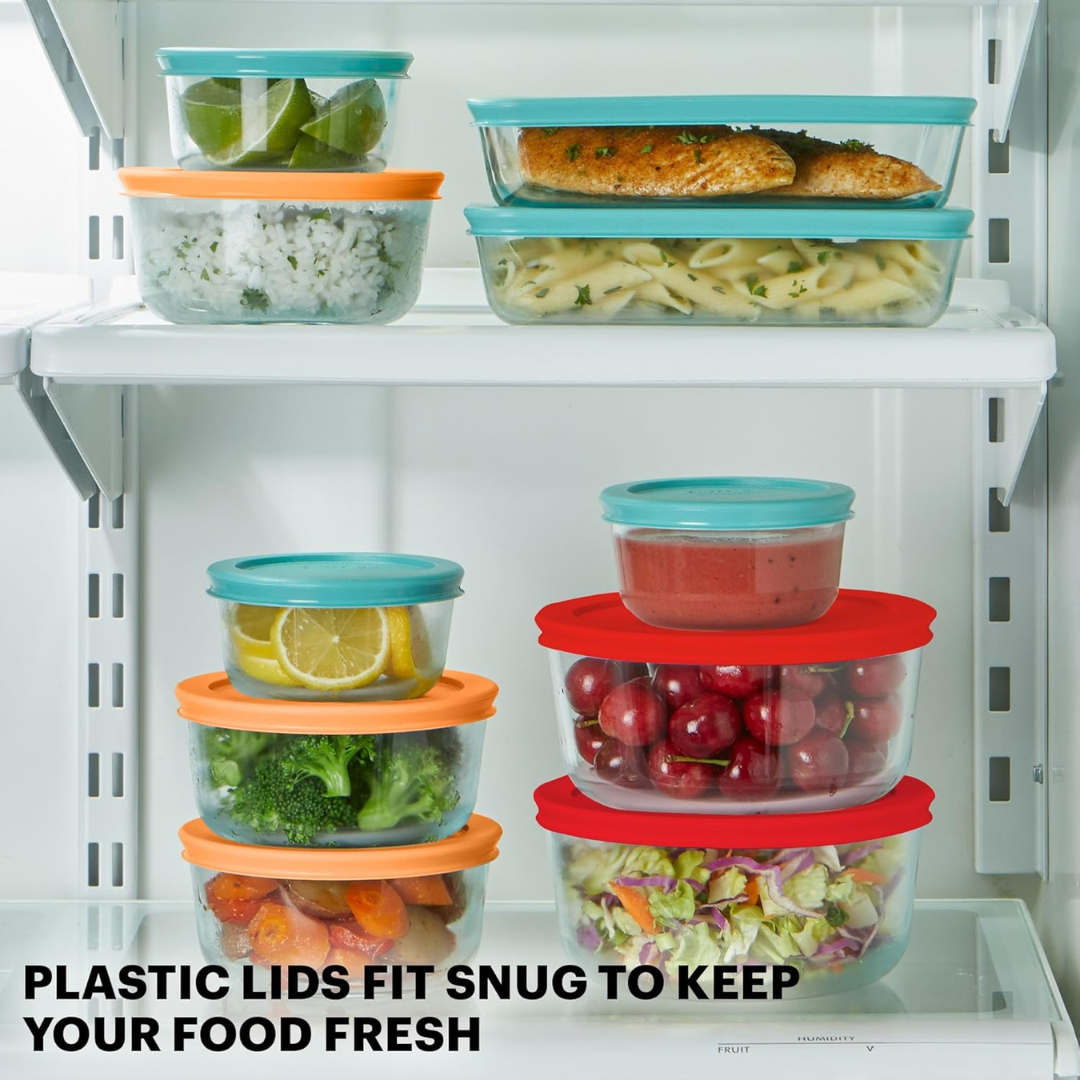 GlassKeeper - 12-Piece Glass Storage Set