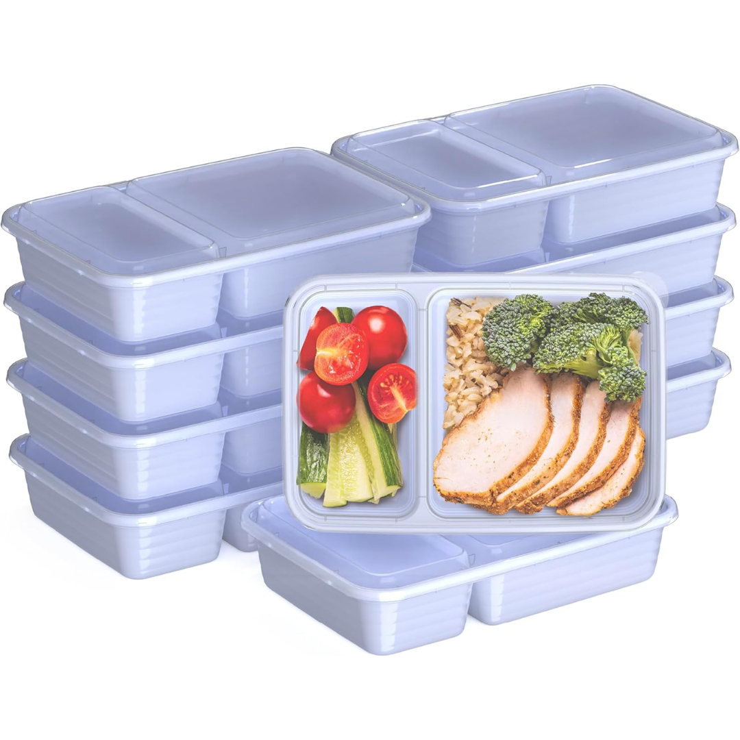 EcoBox - 2-Compartment Food Container Set