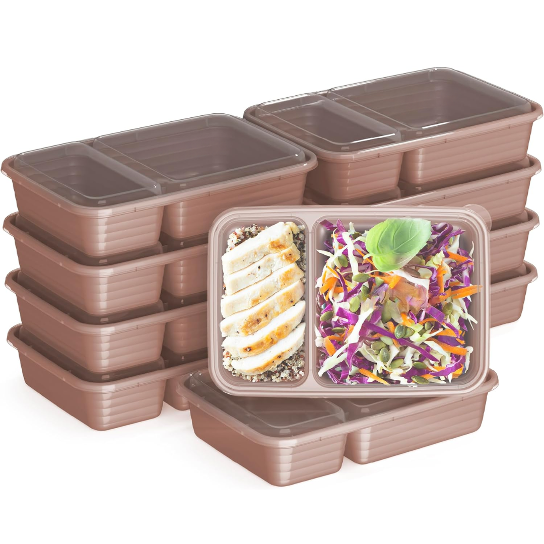EcoBox - 2-Compartment Food Container Set