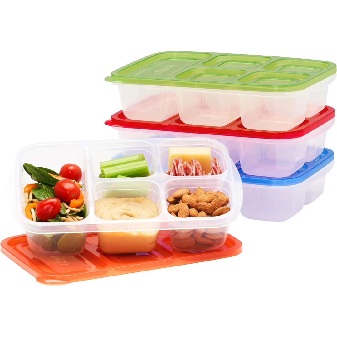 EcoStore - Reusable 5-Compartment Meal Prep Container Set of 8