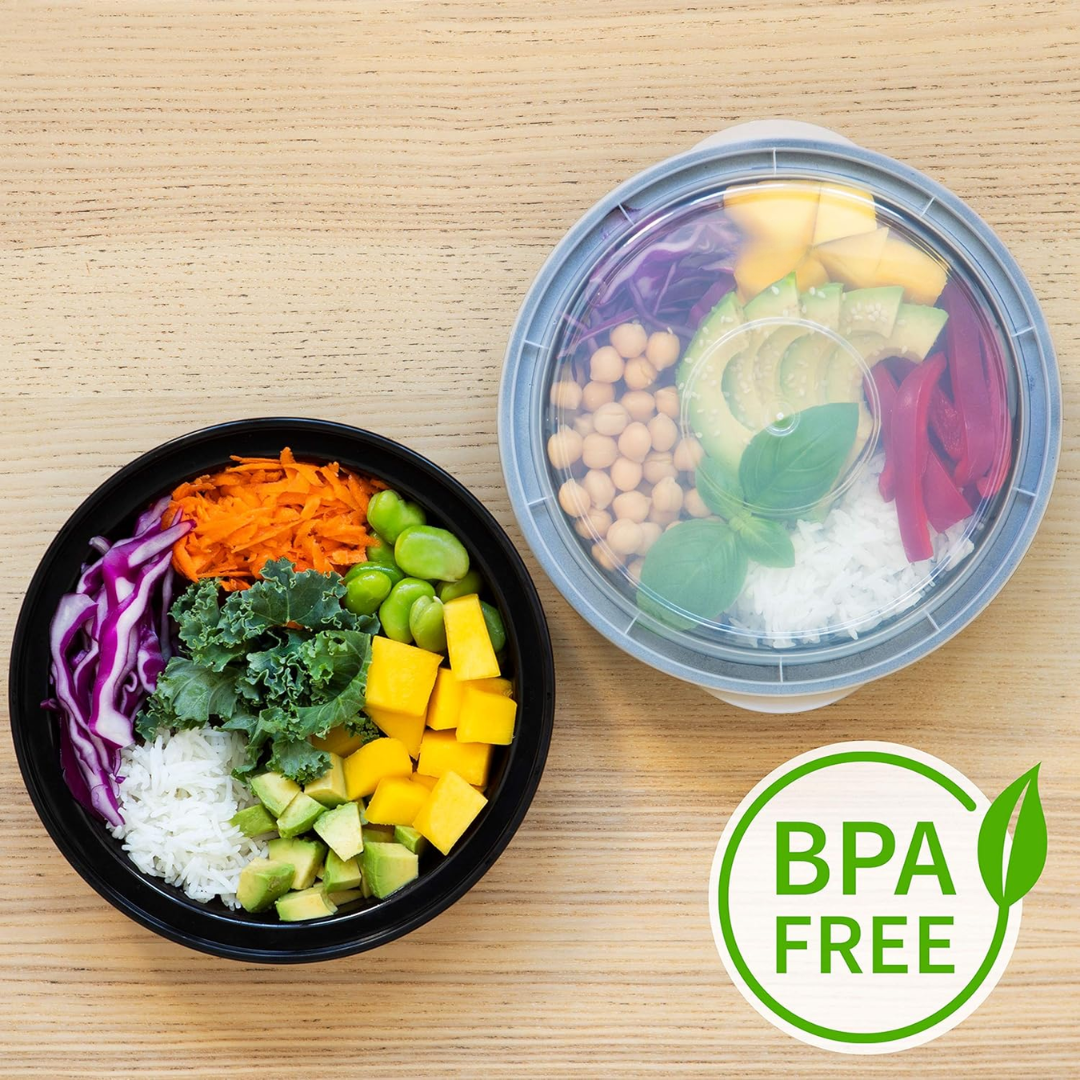 MealPrepPro - Round Plastic Storage Containers