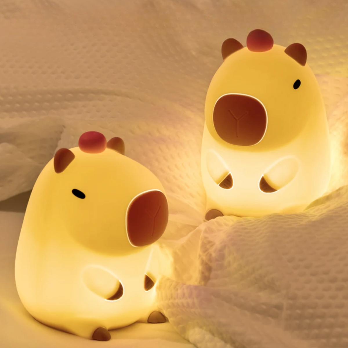 Capybara Night Light - Calming Kids Sleep Lamp