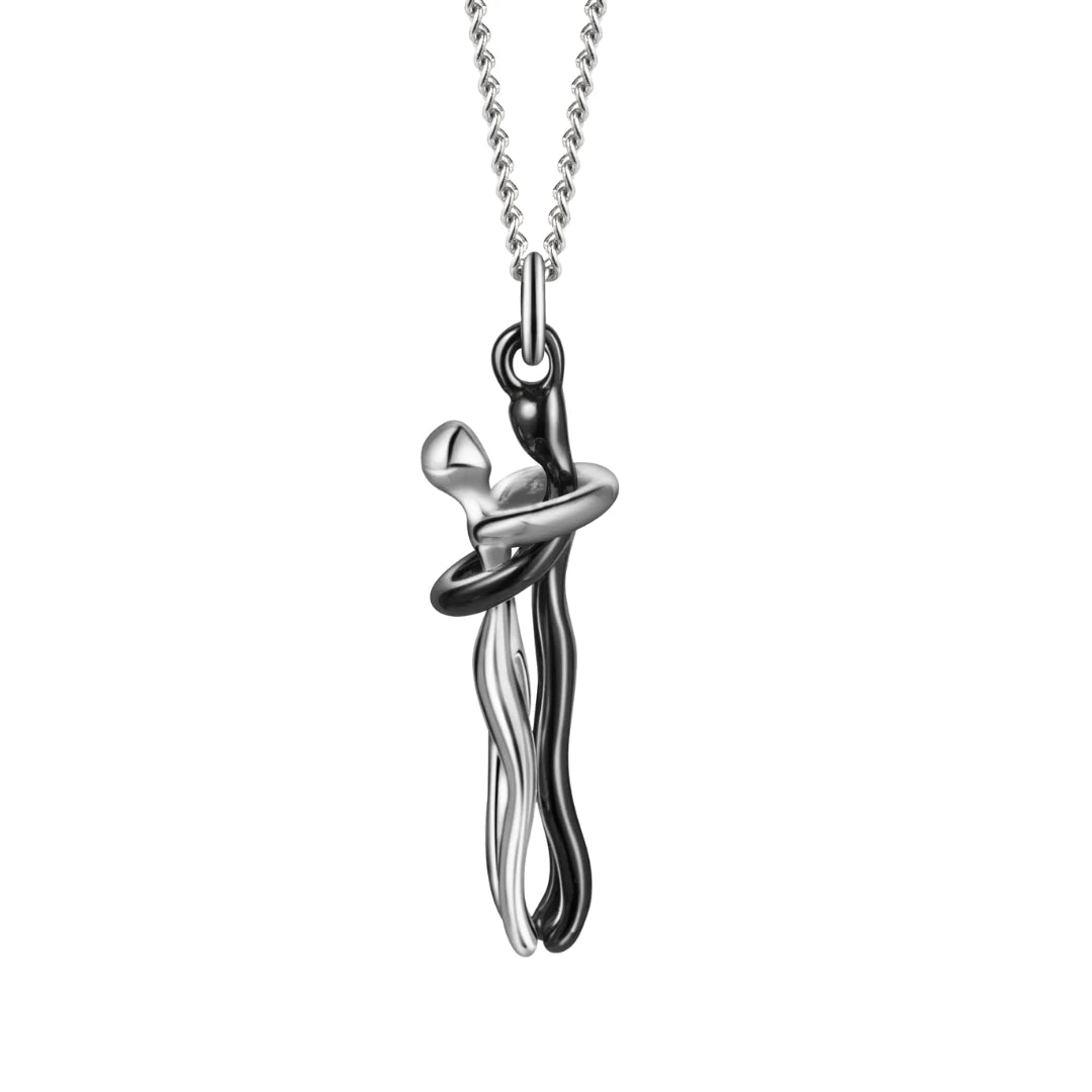 Couples Pendant Necklace - Timeless 925 Silver Love Symbol