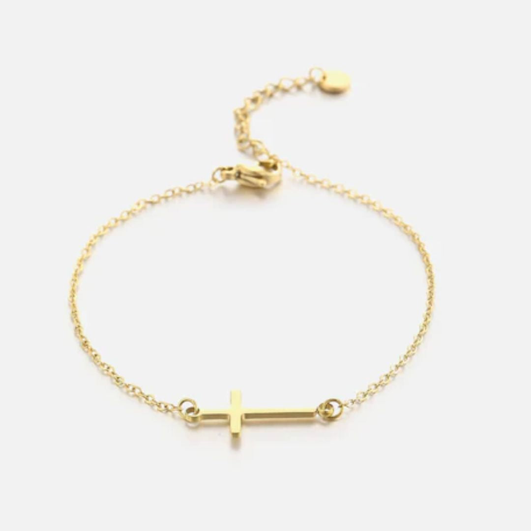 Gold Cross Bracelet - Timeless Symbol of Faith and Style