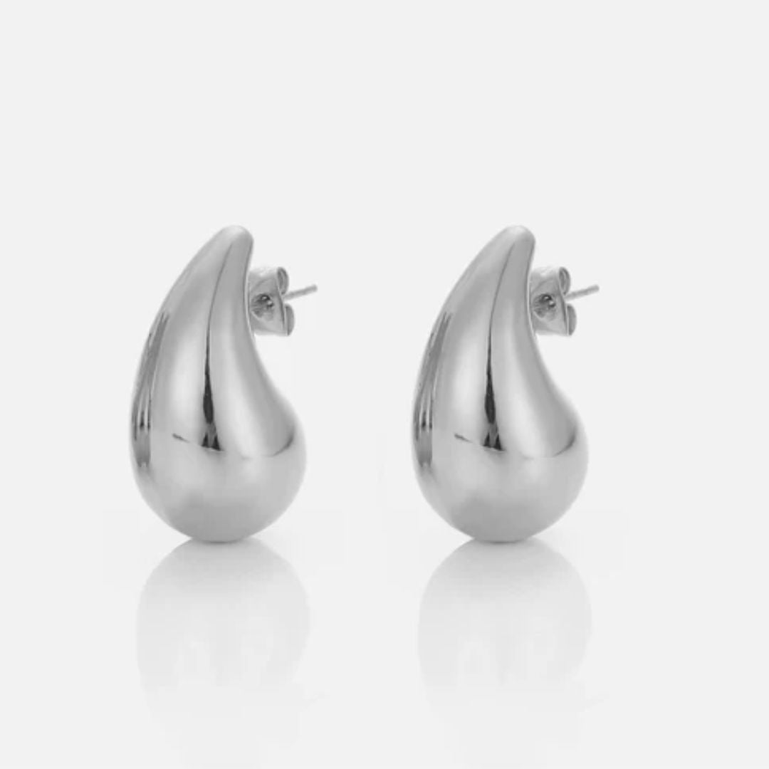 Teardrop - Sterling Silver Drop Earrings for Women