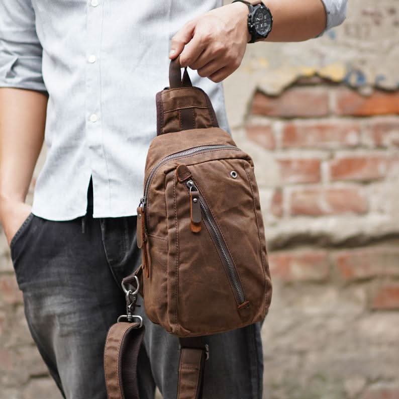Urban Explorer | Women's Waxed Canvas Backpack with Waterproof Design | Stylish & Organized for Active Lifestyles 6