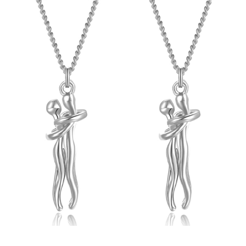 Couples Pendant Necklace - Timeless 925 Silver Love Symbol