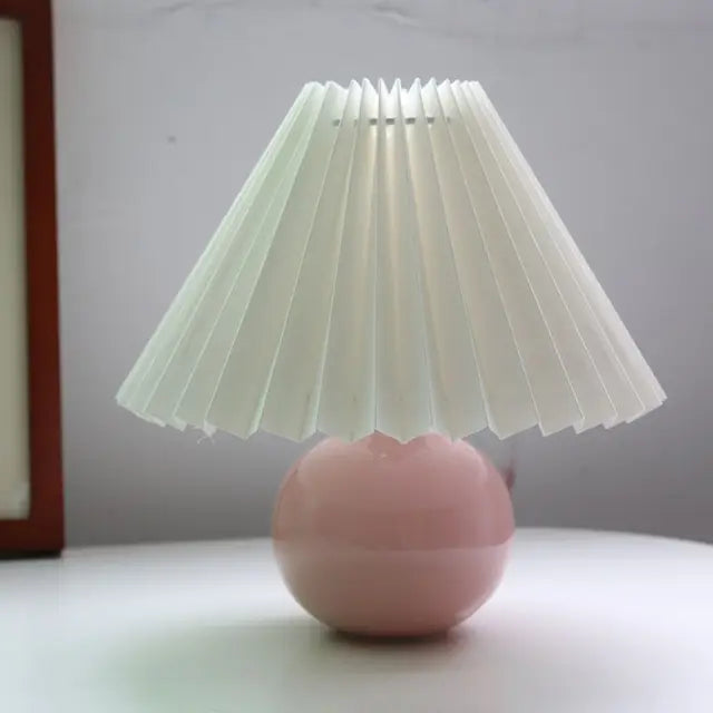 Lumiere Vintage Table Lamp - Classic Fabric Shade