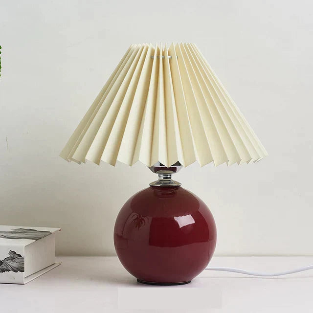 Lumiere Vintage Table Lamp - Classic Fabric Shade