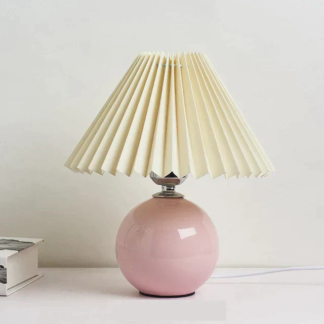 Lumiere Vintage Table Lamp - Classic Fabric Shade