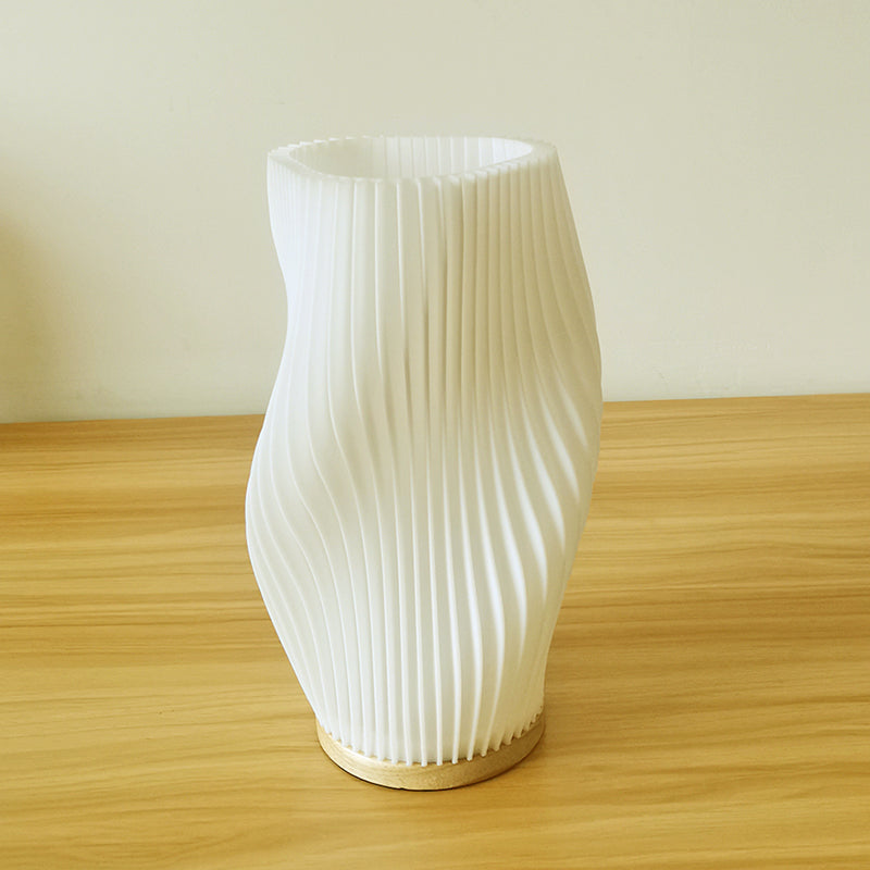 Frenchlight Table Lamp - Pleated Cream Bedside Lamp