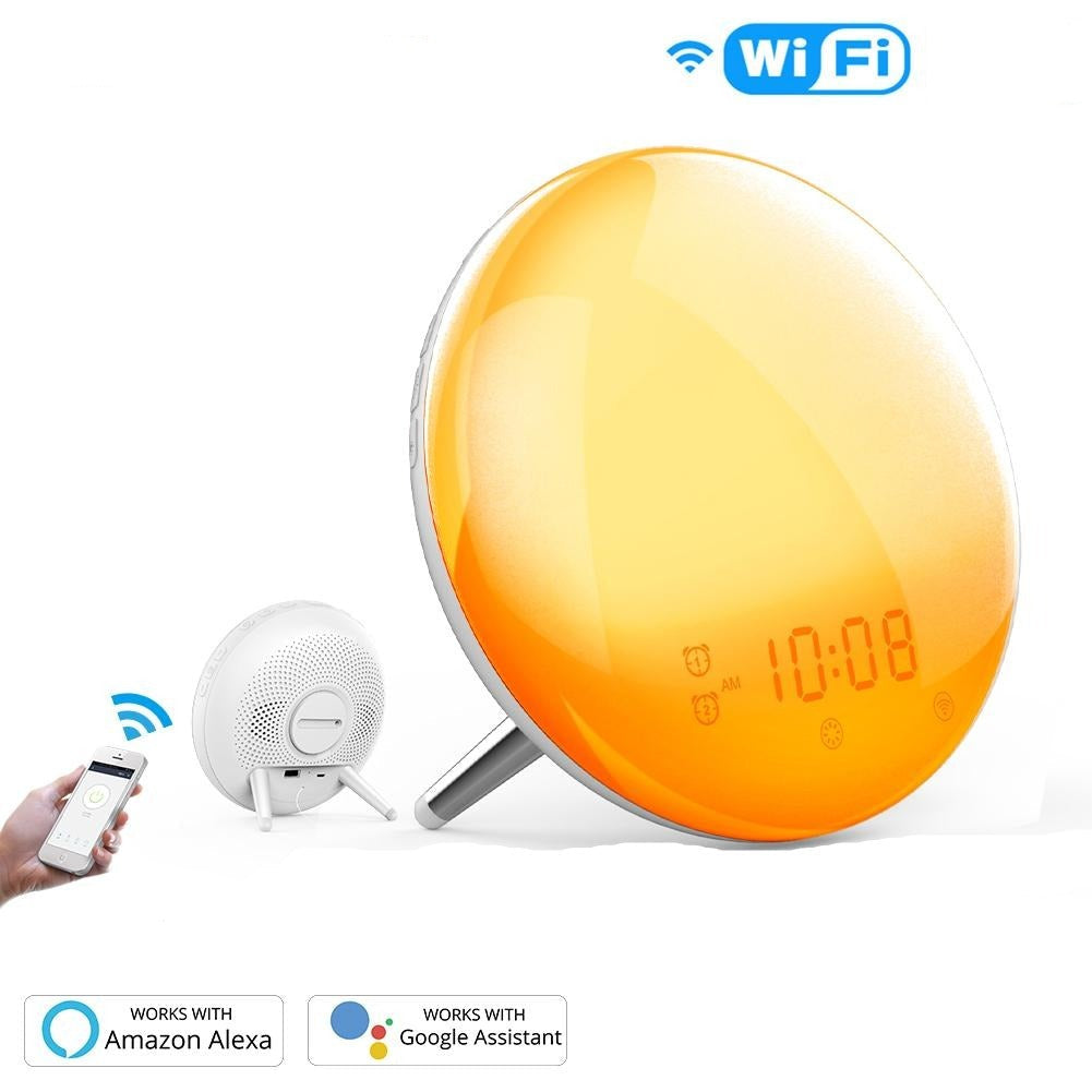 WakeGlow Wake-Up Light - Natural Sunrise Alarm Clock