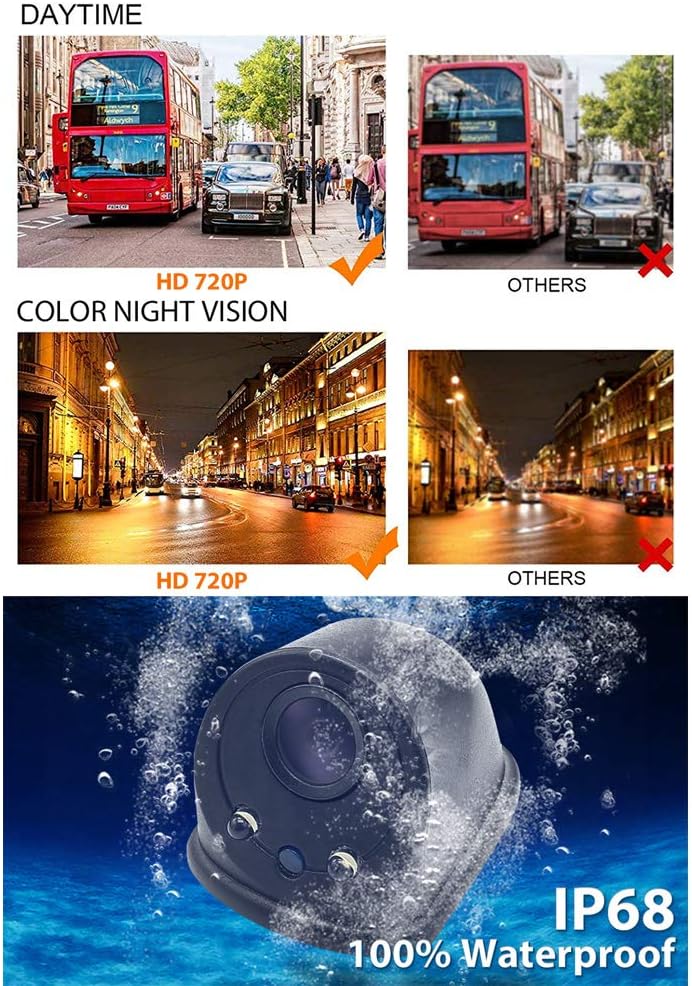 Wireless Dash Cam | Car Camera with 720P HD Resolution & Wide-Angle Lens | Compact Design for Safe Driving 3