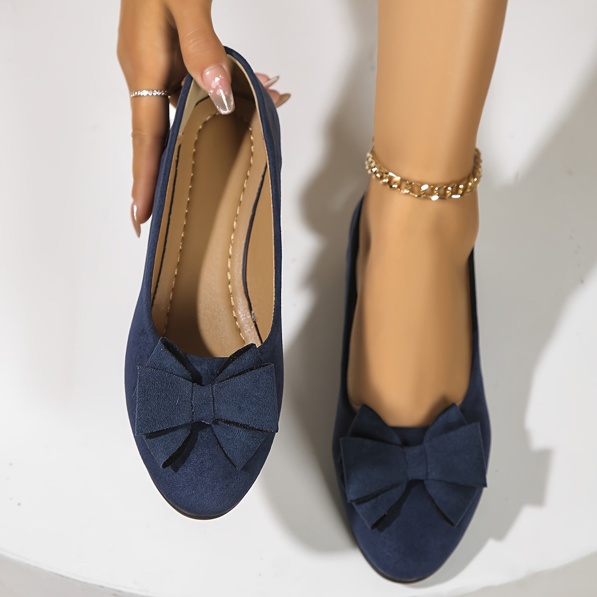 Women's Black Ballet Flats - Elegant Orthopedic Supportive Footwear for Daily Comfort 7