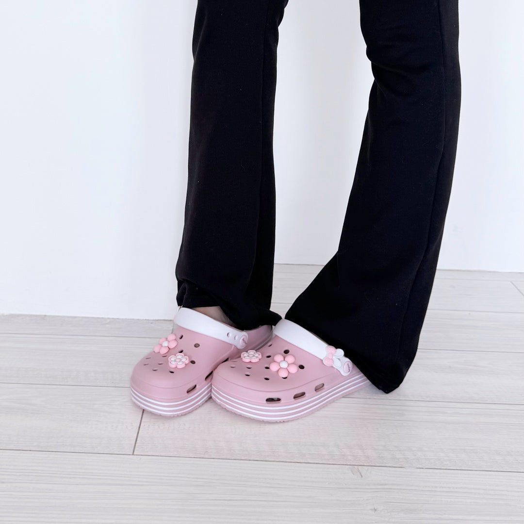 Women's Blossom Platform Sandals - Lightweight Floral Clogs for All-Day Comfort 5