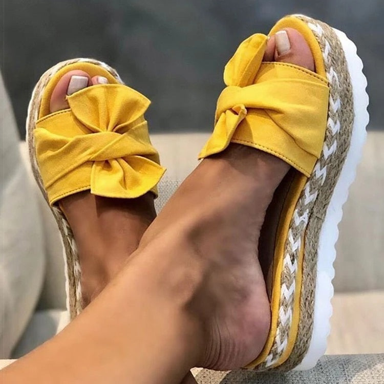Women's Elegant Summer Sandals - Chic Bow Detail Footwear for Comfortable Style 5