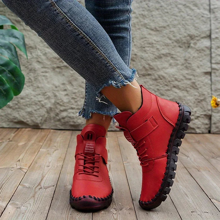 Women's Fleece Lined Comfort Boots - Stylish Supportive Boots for All-Day Warmth 3