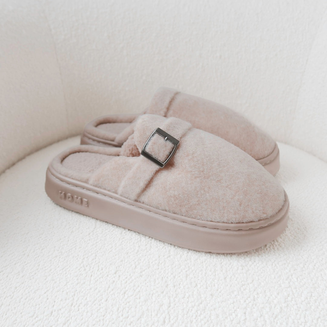 Women's Fuzzy Platform Slippers - Cozy Slip-On Footwear for Indoor and Outdoor Comfort 4