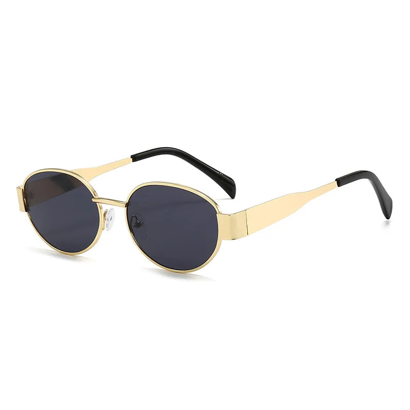 Women's Lightweight Oval Sunglasses - Elegant Slim Frame for Timeless Summer Style 0