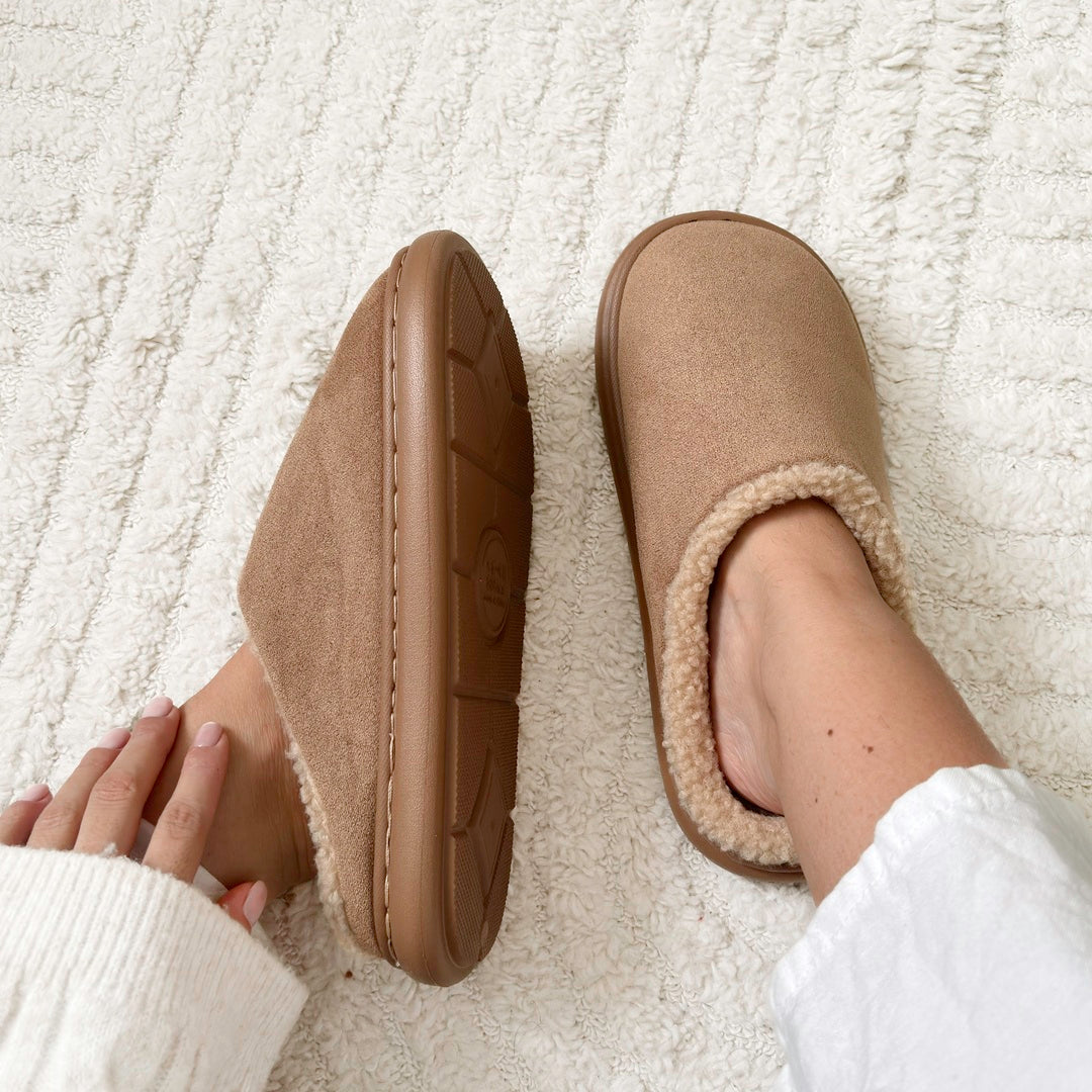 Women's Plush House Slippers - Cozy Suede-Like Footwear for All-Day Comfort 0