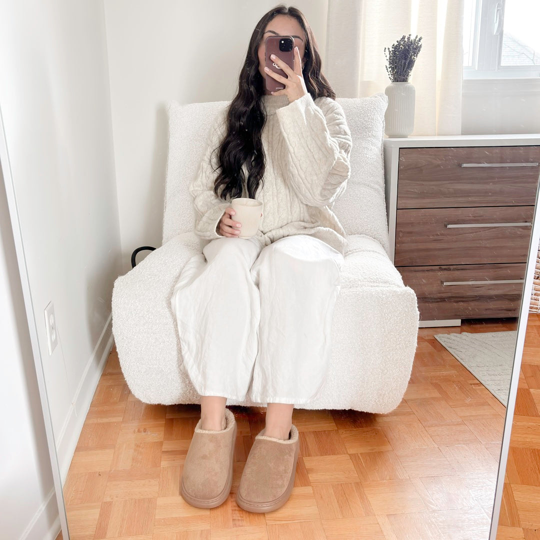 Women's Plush House Slippers - Cozy Suede-Like Footwear for All-Day Comfort 7