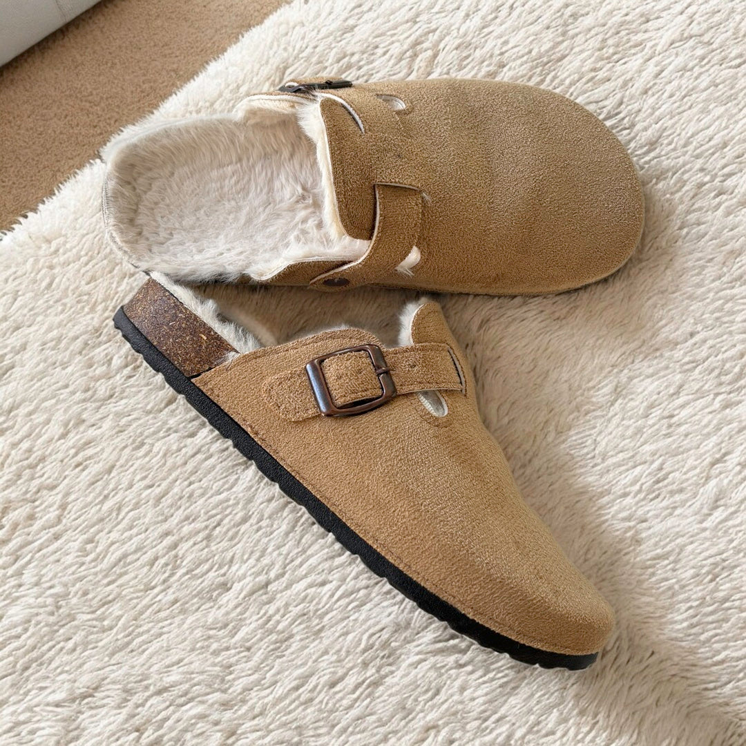 Women's Suede Clogs - Comfortable Slip-On Footwear for All Seasons 0
