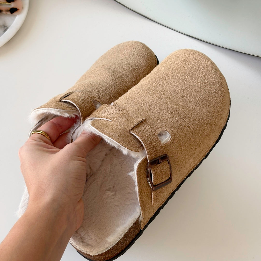 Women's Suede Clogs - Comfortable Slip-On Footwear for All Seasons 1