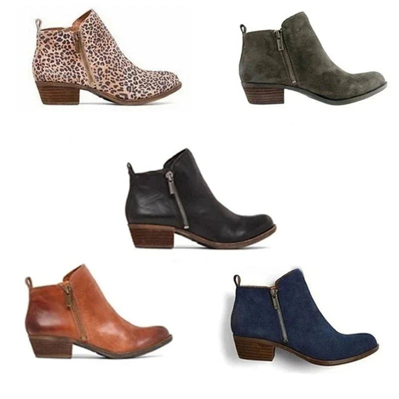 Women's Vintage-Inspired Ankle Boots - Stylish and Comfortable Footwear for Everyday Wear 2
