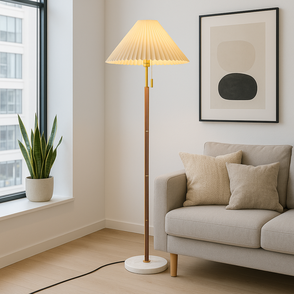 YrusWood | Modern Elegant Wooden Standing Floor Lamp for Contemporary Spaces 2