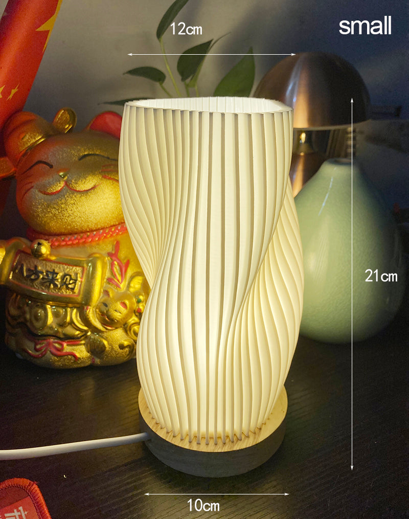 Frenchlight Table Lamp - Pleated Cream Bedside Lamp