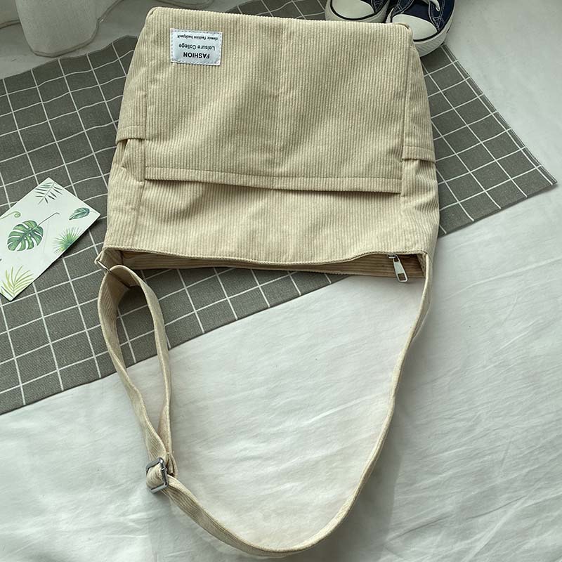 StyleLoom - Luxe Corduroy Shoulder Bag for Women