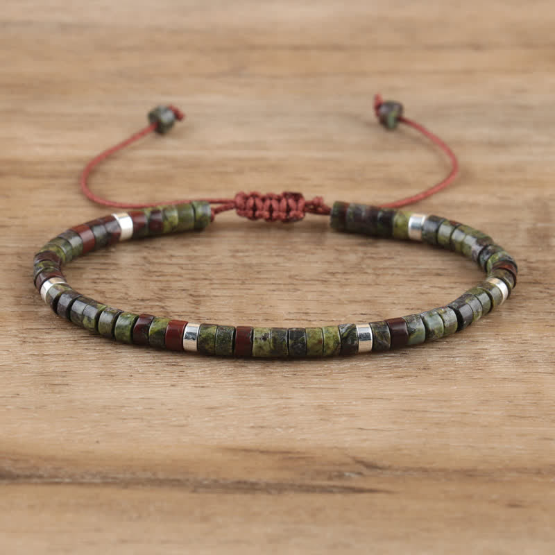 Seraphina - Braided Natural Stone Bead Bracelet for Women