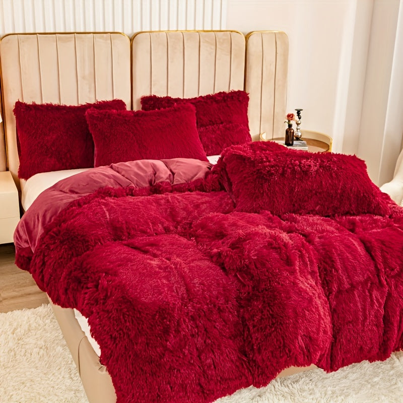 Ultra-Soft Plush Duvet Cover Set - Zipped