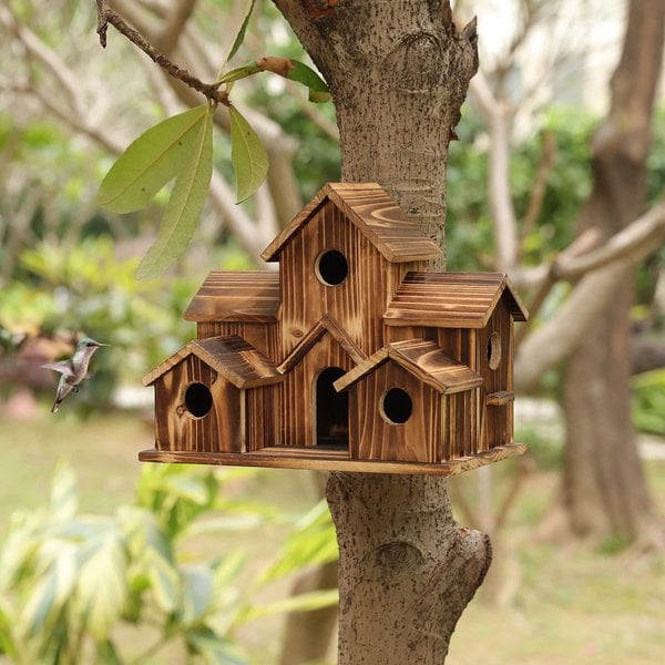 NatureNest - Handmade Wooden Birdhouse